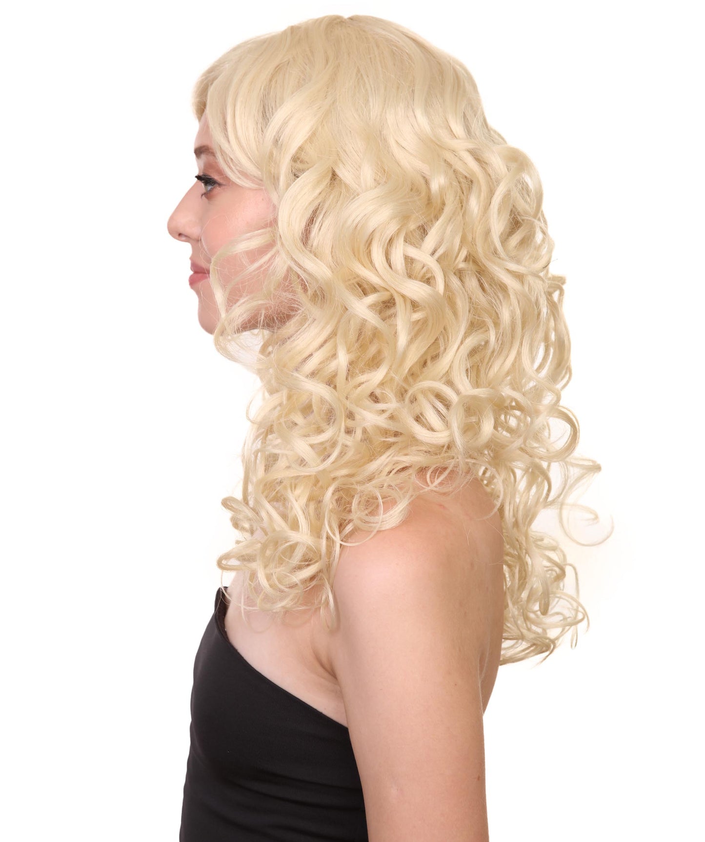 Wigs2you ハロウィンパーティー プレミアム レディース H-1018 着用しやすい ベラウィッグ ブロンドカラー