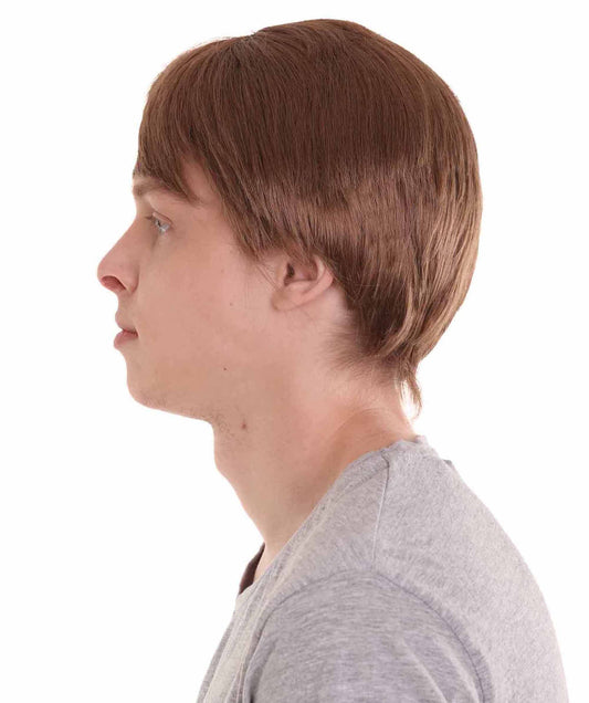 ハロウィンパーティープレミアムメンズ H-3694 コスプレ用TV映画ショートブラウンウィッグ