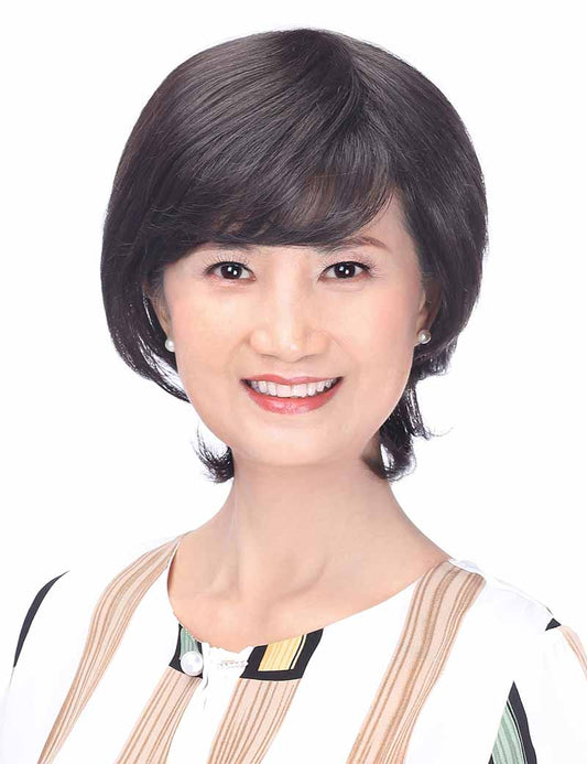 Mrs Styles 中長さ HHB-061 ストレート ヒューマンヘアブレンド パーフェクション ボリュームとカバレッジのため