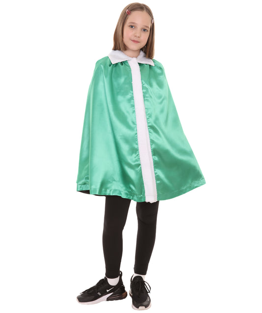 ティーンのキング/クイーン JCO-214_3 リバーシブルローブ グリーン&ブラック コスプレコスチューム