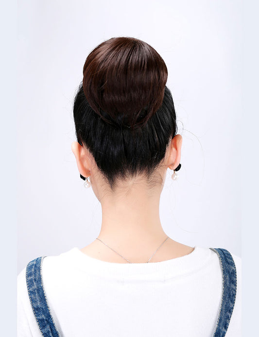 お団子ウィッグ 自毛のボリュームが足りない人でも簡単に可愛いお団子をセット出来ます。W-8451