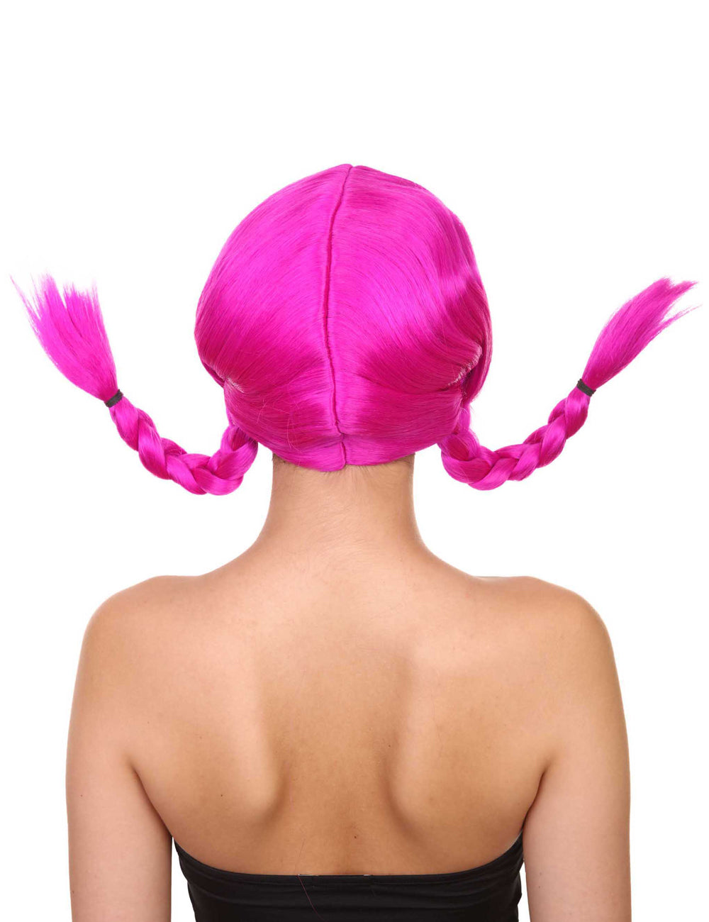 Wigs2you ハロウィン パーティー プレミアム レディース H-1644 簡単装着 とても快適 ピッピ ネオンパープル