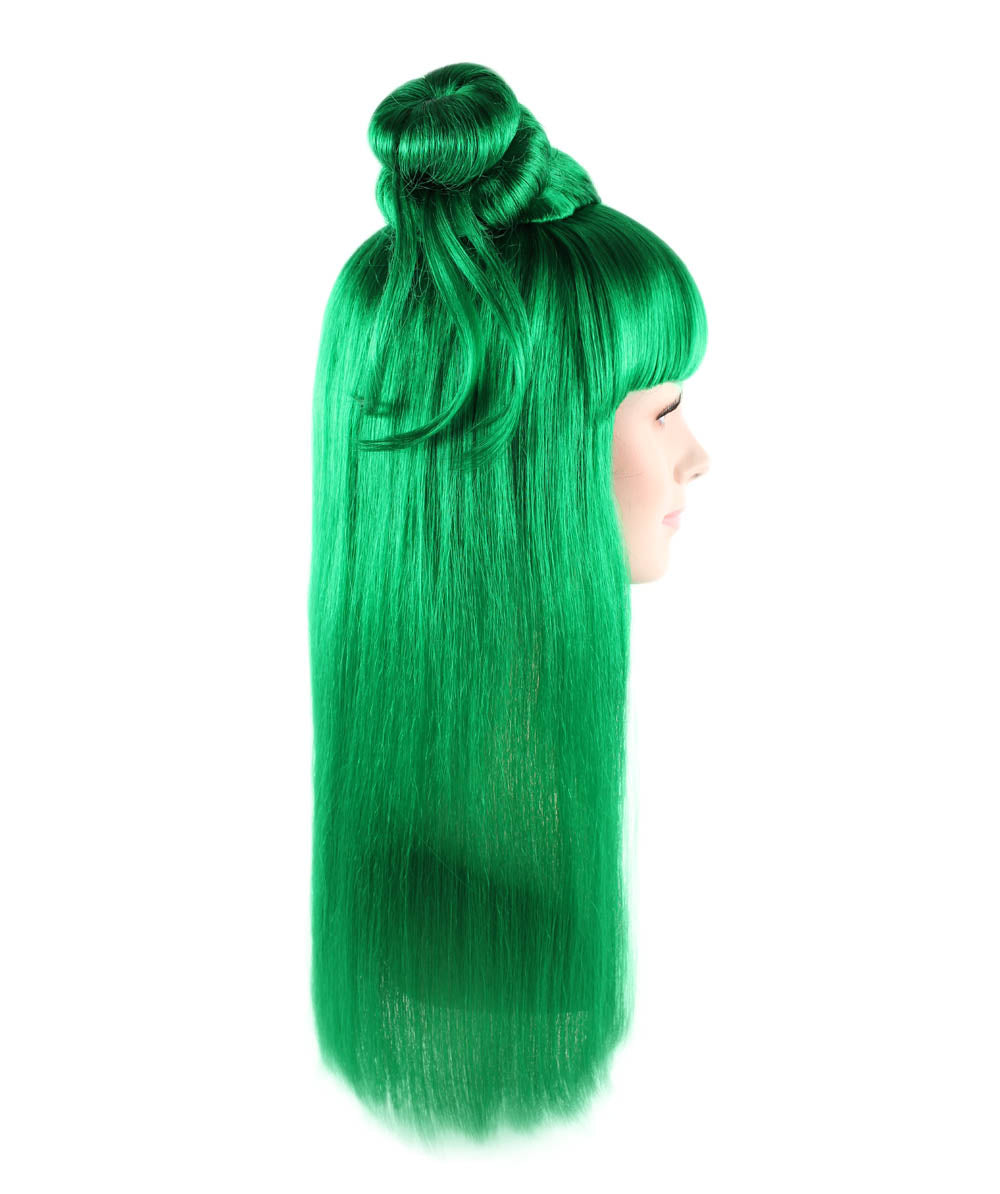 Wigs2you ハロウィン パーティー プレミアム レディース H-1202 快適なフィット感 ダークグリーン アジアン プリンセス ウィッグ