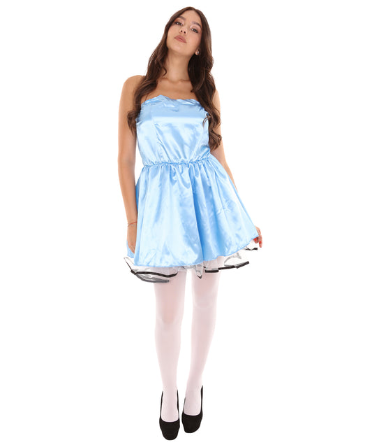 女性用 JCO-342_2 50s プロムドレス コスプレ ミディアムブルー コスチューム