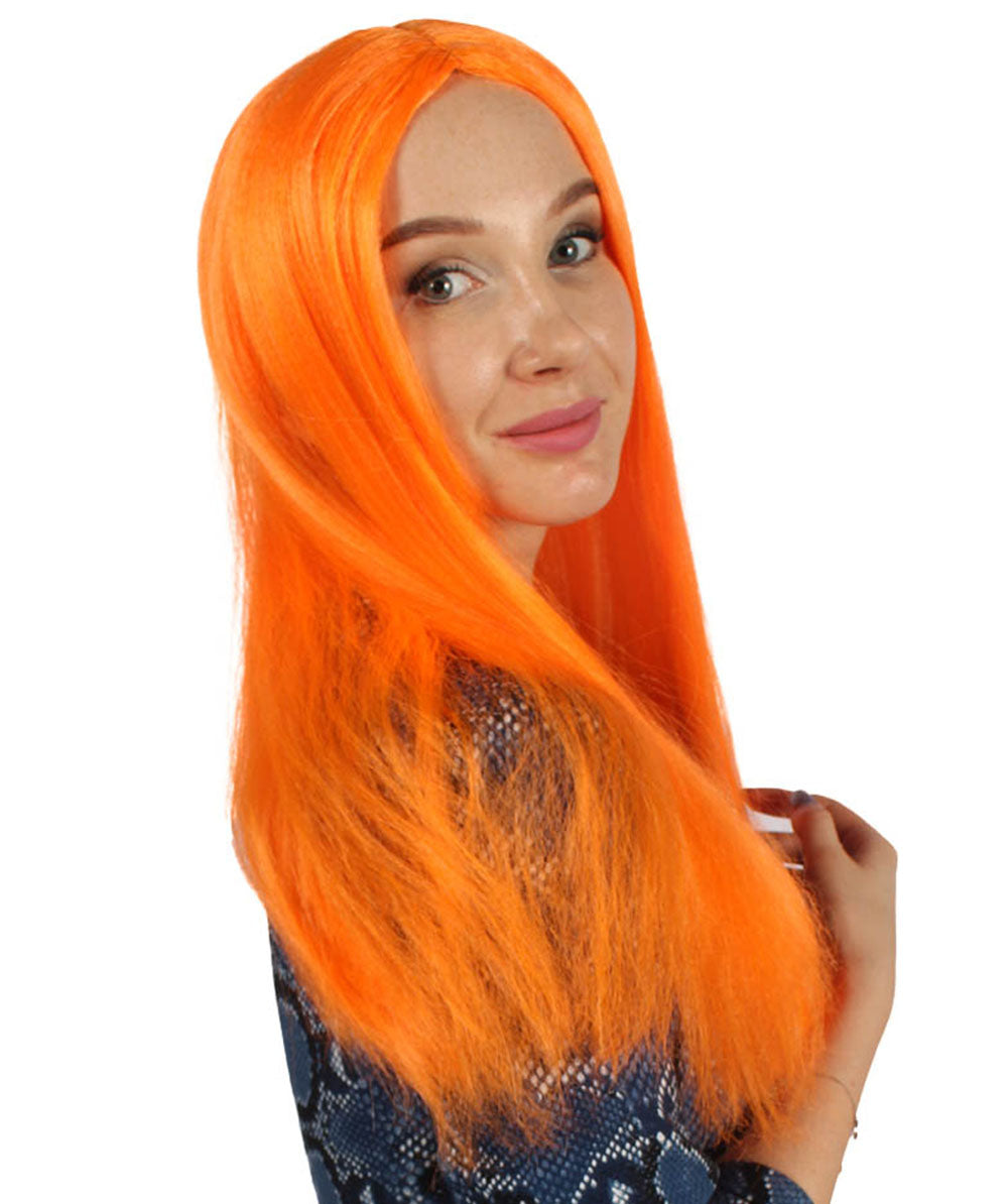 Wigs2you ハロウィンパーティープレミアム H-853 悪の花嫁 II 女性ウィッグ パンプキンオレンジ色