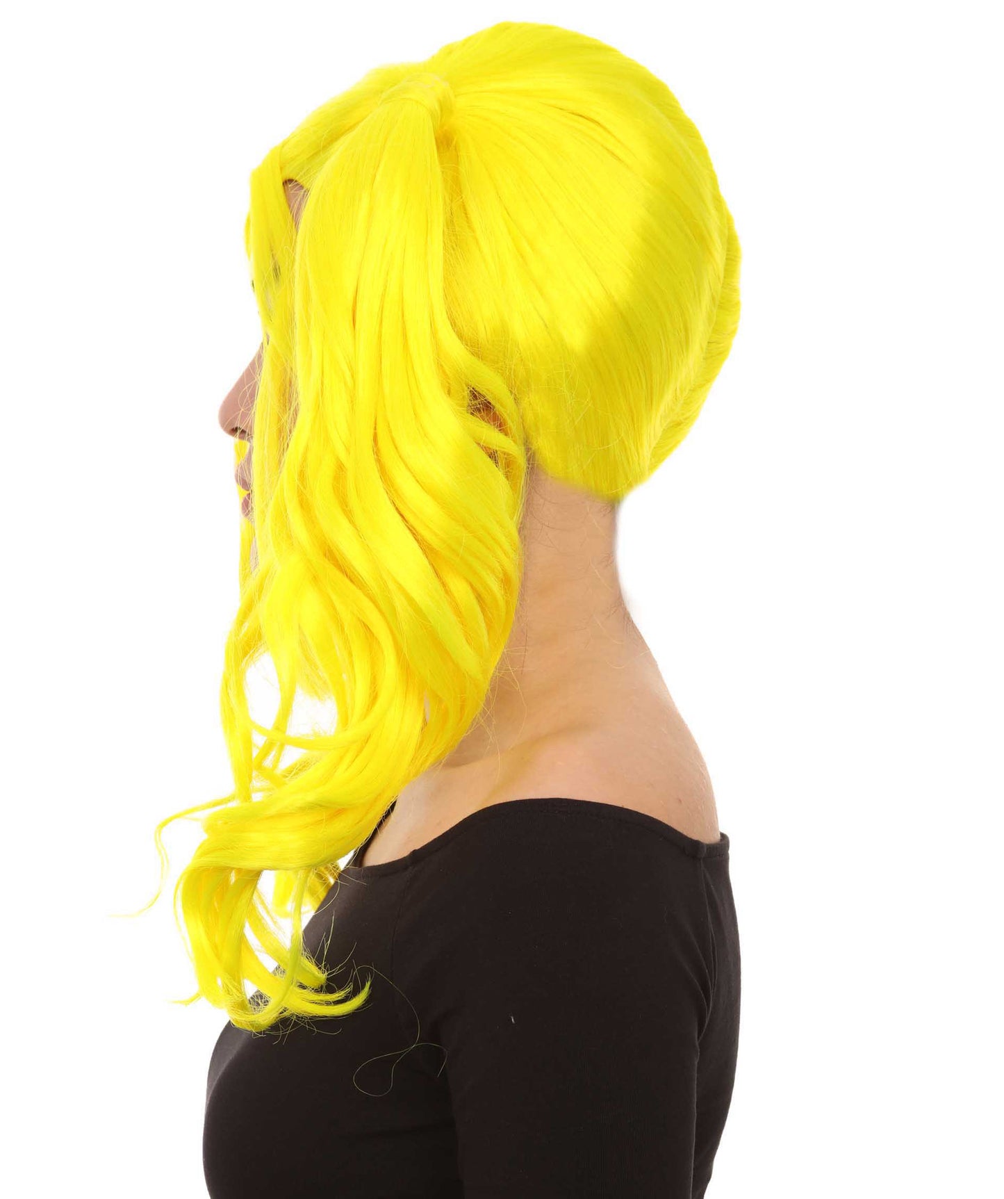 Wigs2you ハロウィンパーティー プレミアム レディース H-739 ドリー ピグテール ウィッグ ネオンイエロー色