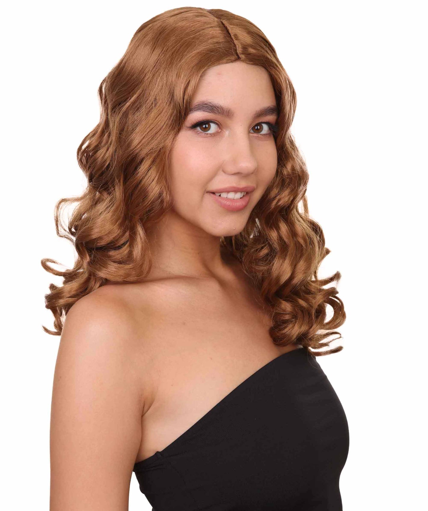 Wigs2you ハロウィンパーティープレミアムレディース H-1106 とても快適なアリスウィッグ 鏡の国のアリス Lt ブラウン色