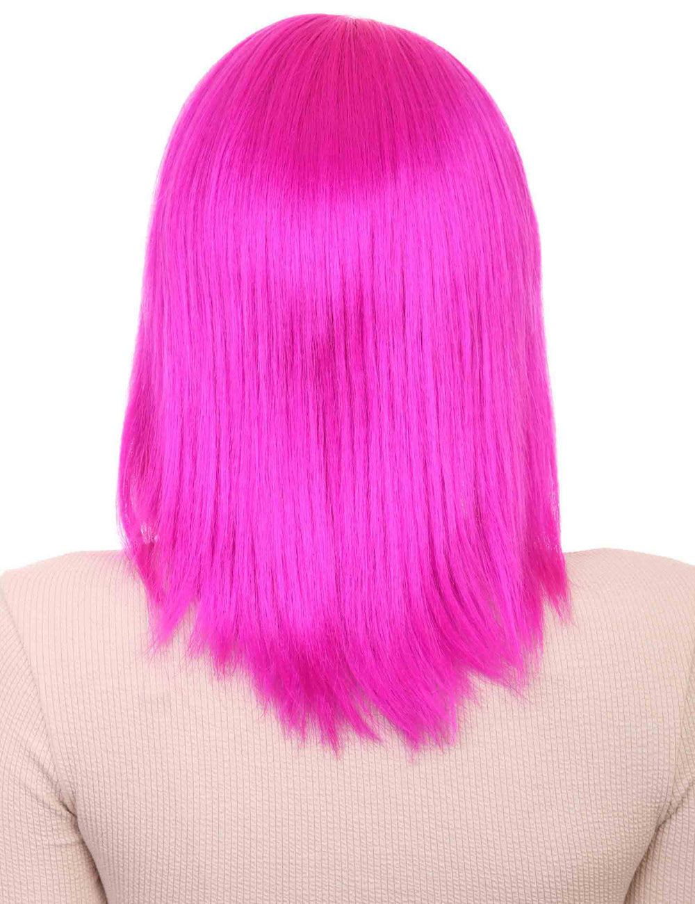Wigs2you ハロウィン パーティー プレミアム H-1431 簡単に着用でき 快適なフィット感の女性ショート ネオン フューシャ ウィッグ