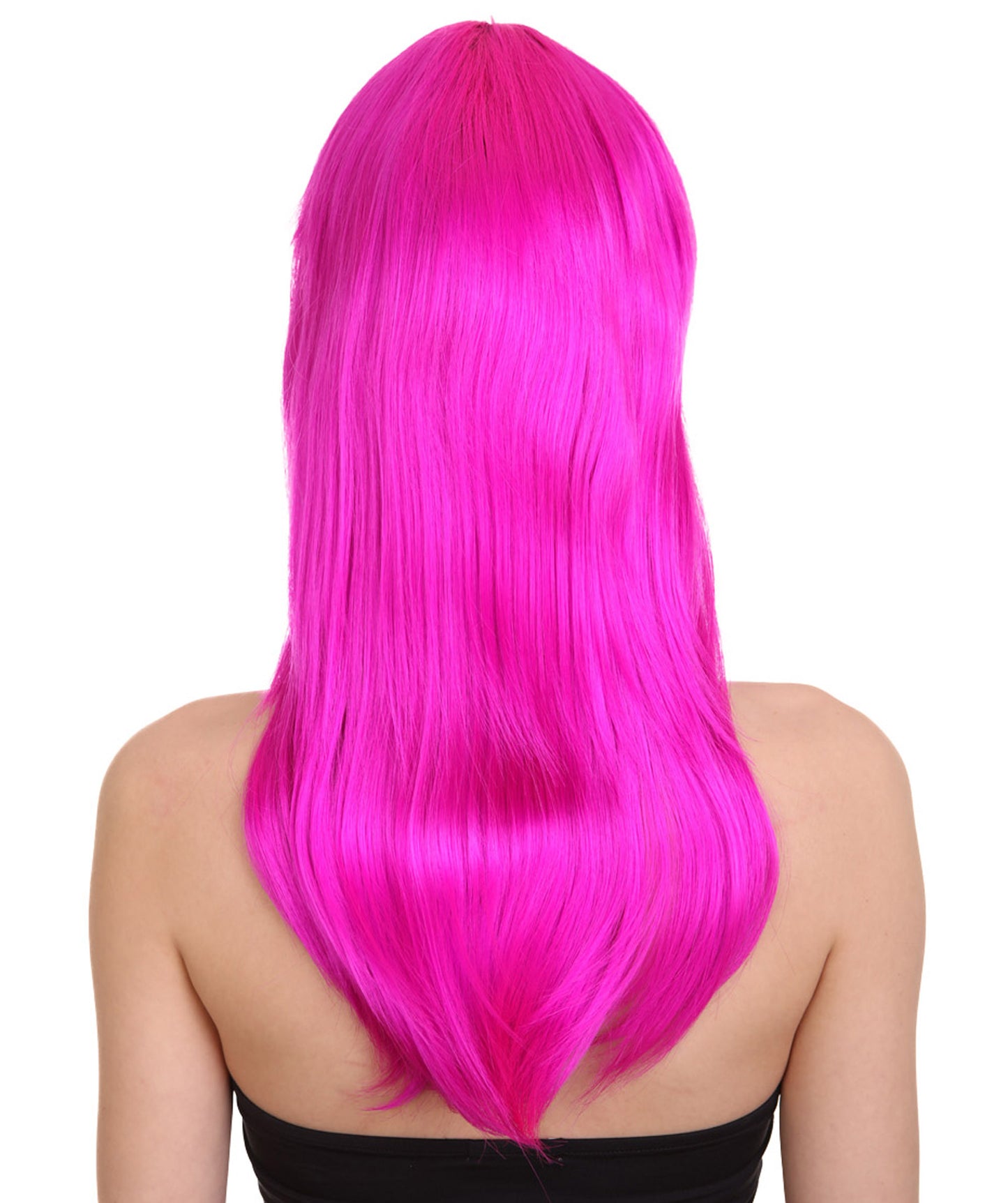 Wigs2you ハロウィン パーティー プレミアム レディース H-1071 とても快適なグラマー グリーン ウィッグ ネオン フューシャ カラー