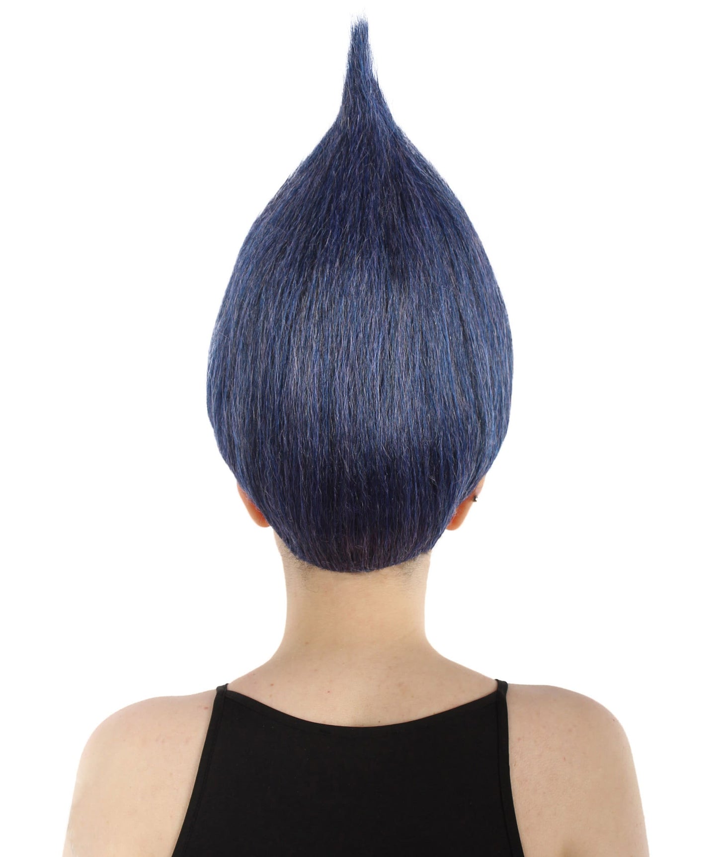女性用トールウィッグ 青 H-3381 コスプレハロウィンウィッグ プレミアム通気性のあるキャップレスキャップ