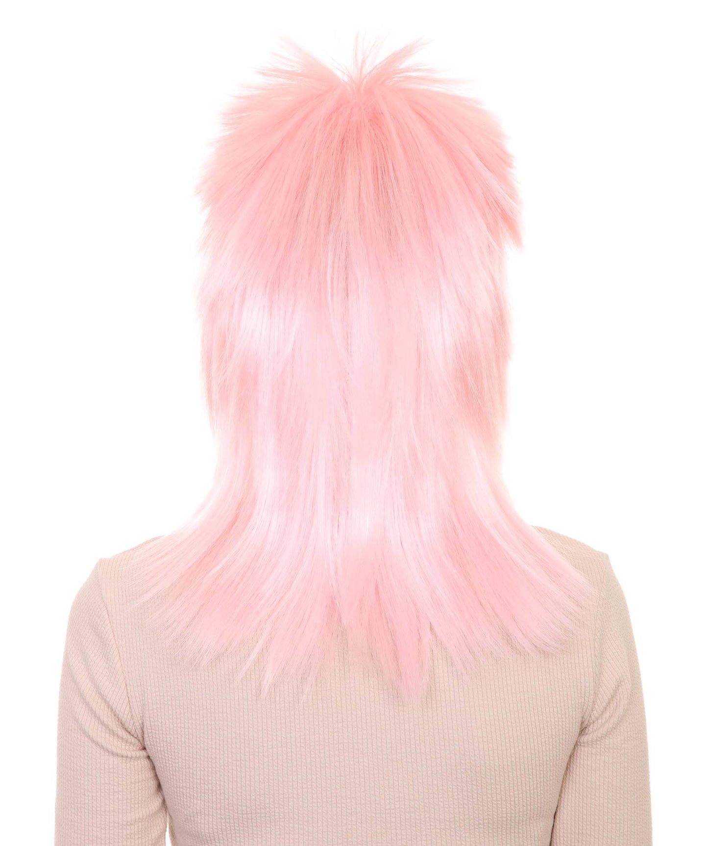 Wigs2you ハロウィン パーティー プレミアム H-1321 簡単に着用でき 快適なフィット感 80 年代女性 Lt ピンク ロッカー スタイルウィッグ