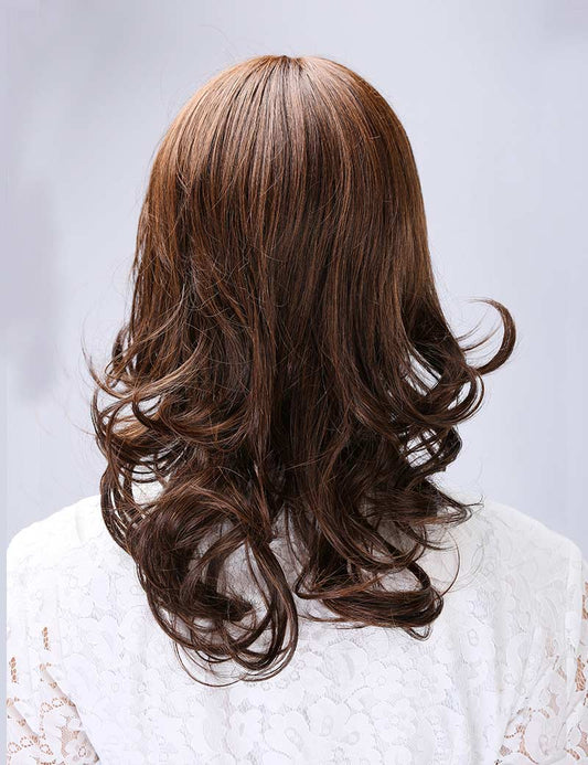 毛先カールのロングウィッグです!前髪短めでとってもキュート女性らしいフェミニンなスタイルです! ウィッグネット付き W-503