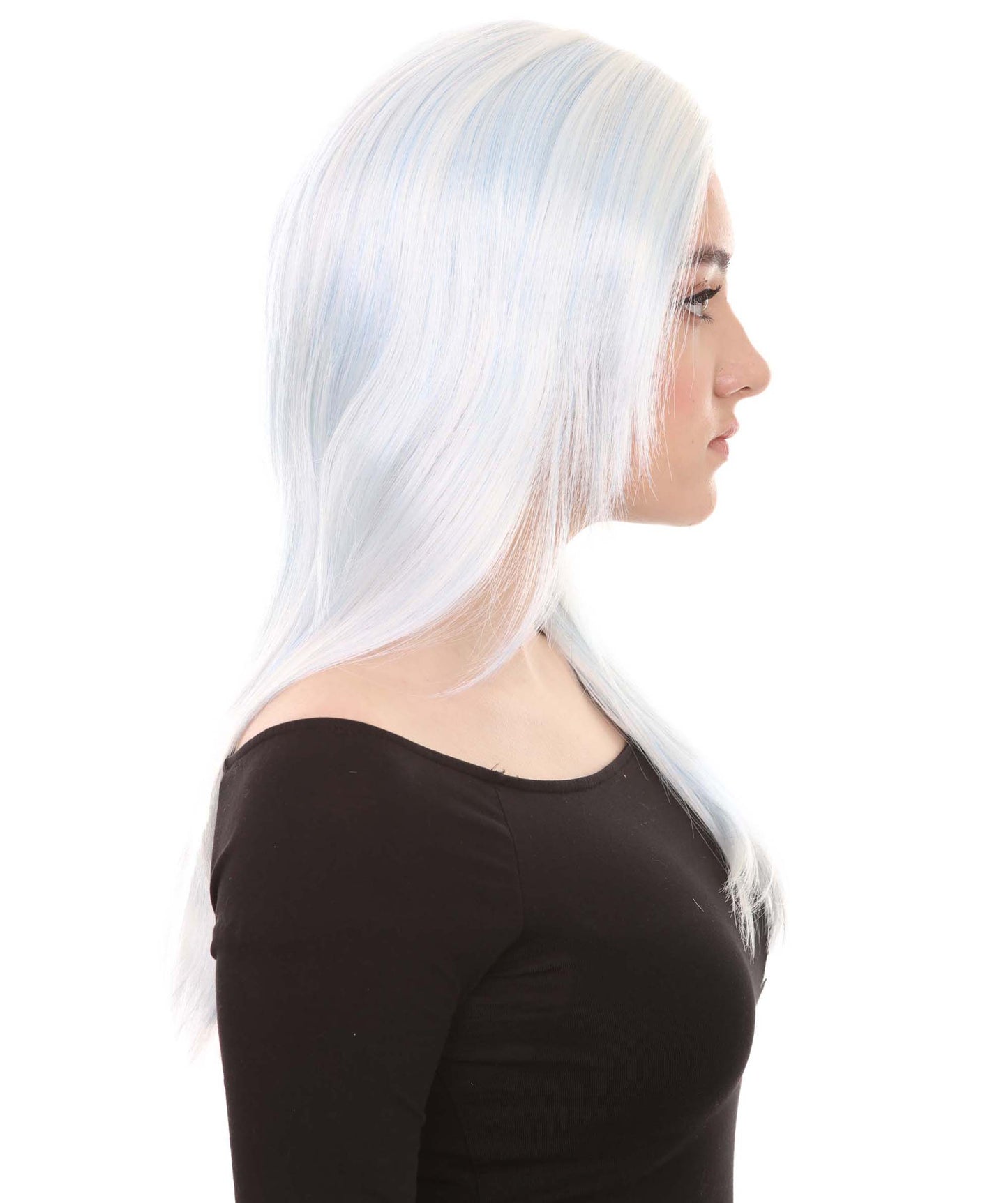 Wigs2you ハロウィンパーティープレミアム H-950 3レイヤーのパーティーガールウィッグ スカイブルー色
