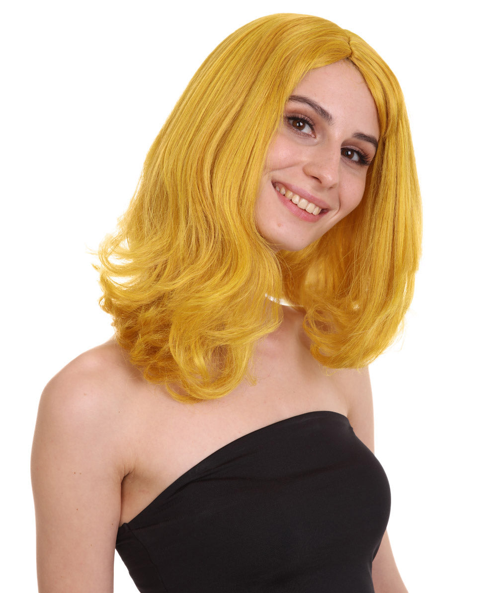 Wigs2you ハロウィン パーティー プレミアム レディース H-1292 着けやすい 快適なフィット感 ゴールド ページボーイ ウィッグ