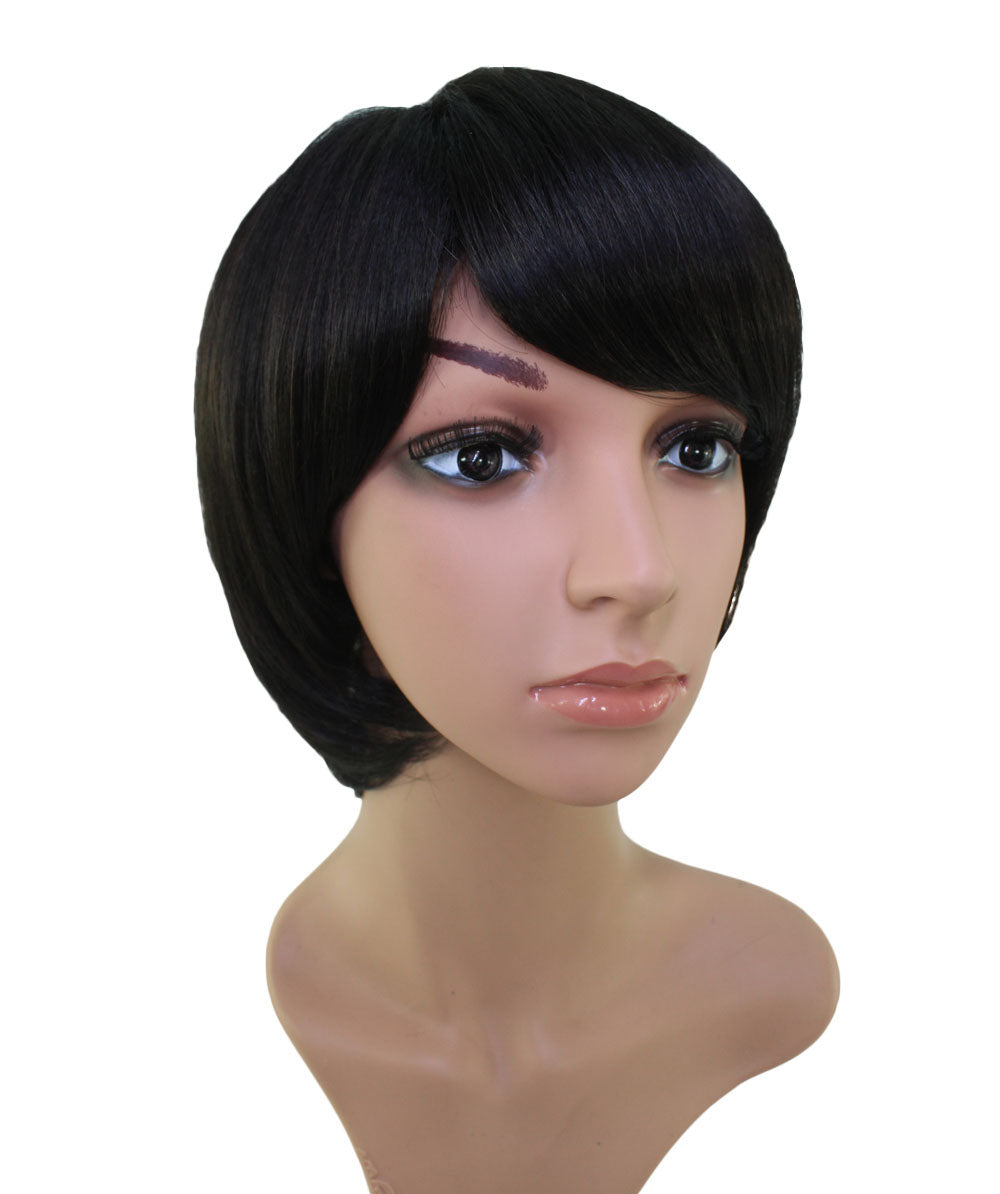 耐熱商品☆毛先のシャギーでスッキリとナチュラルに♪ さらさらロングストレートスタイルです♪ ウィッグネット付き♪ W-565"