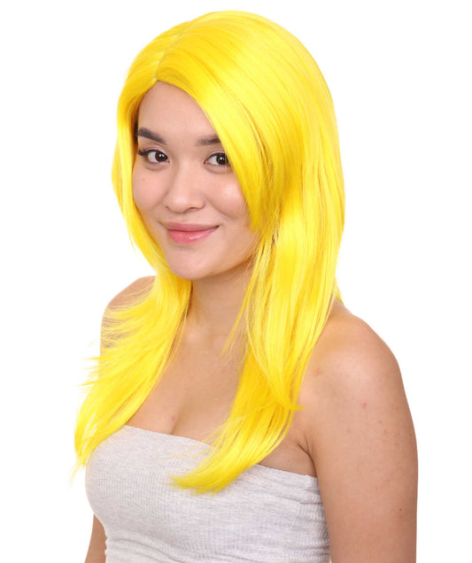 Wigs2you ハロウィンパーティー プレミアム レディース H-934 3レイヤーのパーティーガールウィッグ イエローカラー