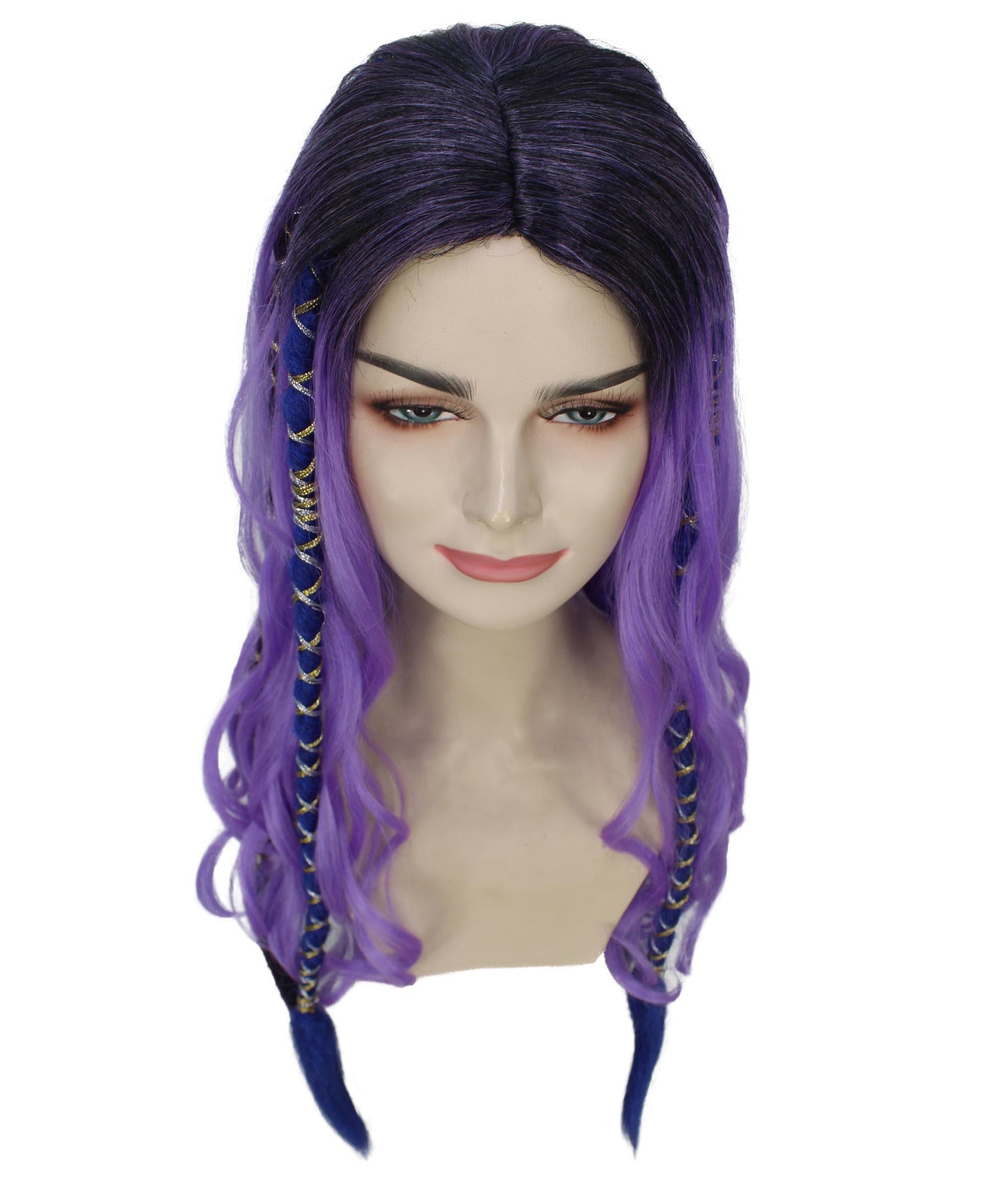 女性用 H-5964 コスプレ ドレッドウィッグ 合成繊維 キャップレスキャップ ハロウィンに最適