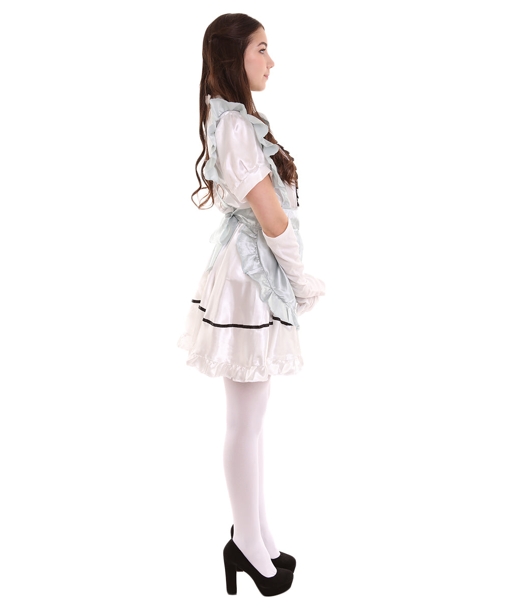女性用 JCO-326_20 アニメ コスプレ フレンチメイド ファンシー ドレス シルバー コスプレ コスチューム