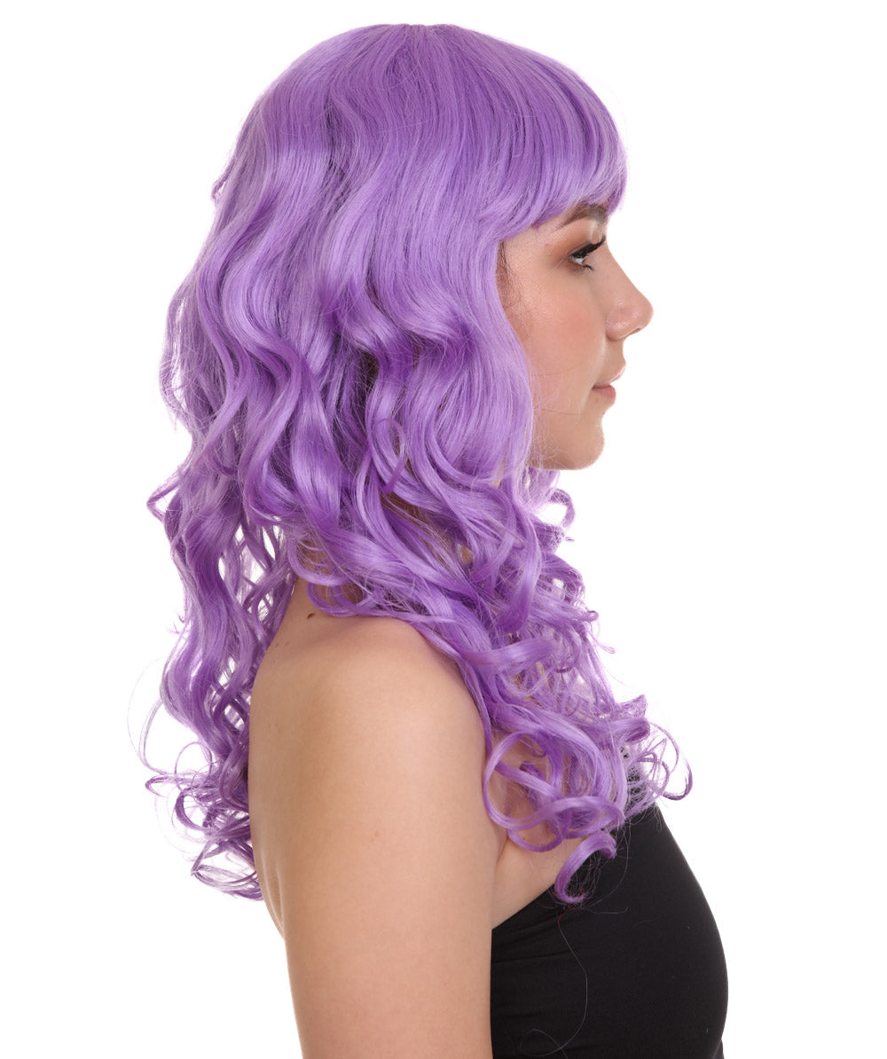 Wigs2you ハロウィンパーティー プレミアム レディース H-1006 着用しやすい ベラウィッグ ライラック色
