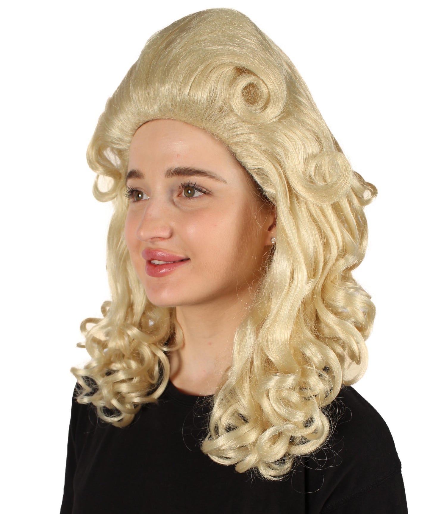 女性用トロールロングカーリーウィッグ ブロンド H-5247_BLD ファンシースタイル プレミアムハロウィンパーティーウィッグコレクション