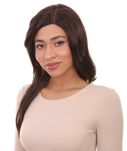 Wigs2you ハロウィンパーティープレミアム H-959 3レイヤーのパーティーガールウィッグ ダークブラウン色