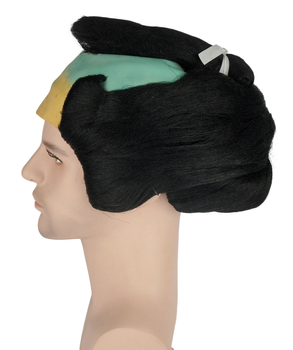 Wigs2you ハロウィンパーティープレミアム メンズ H-612 サムライ ブラックカラーウィッグ