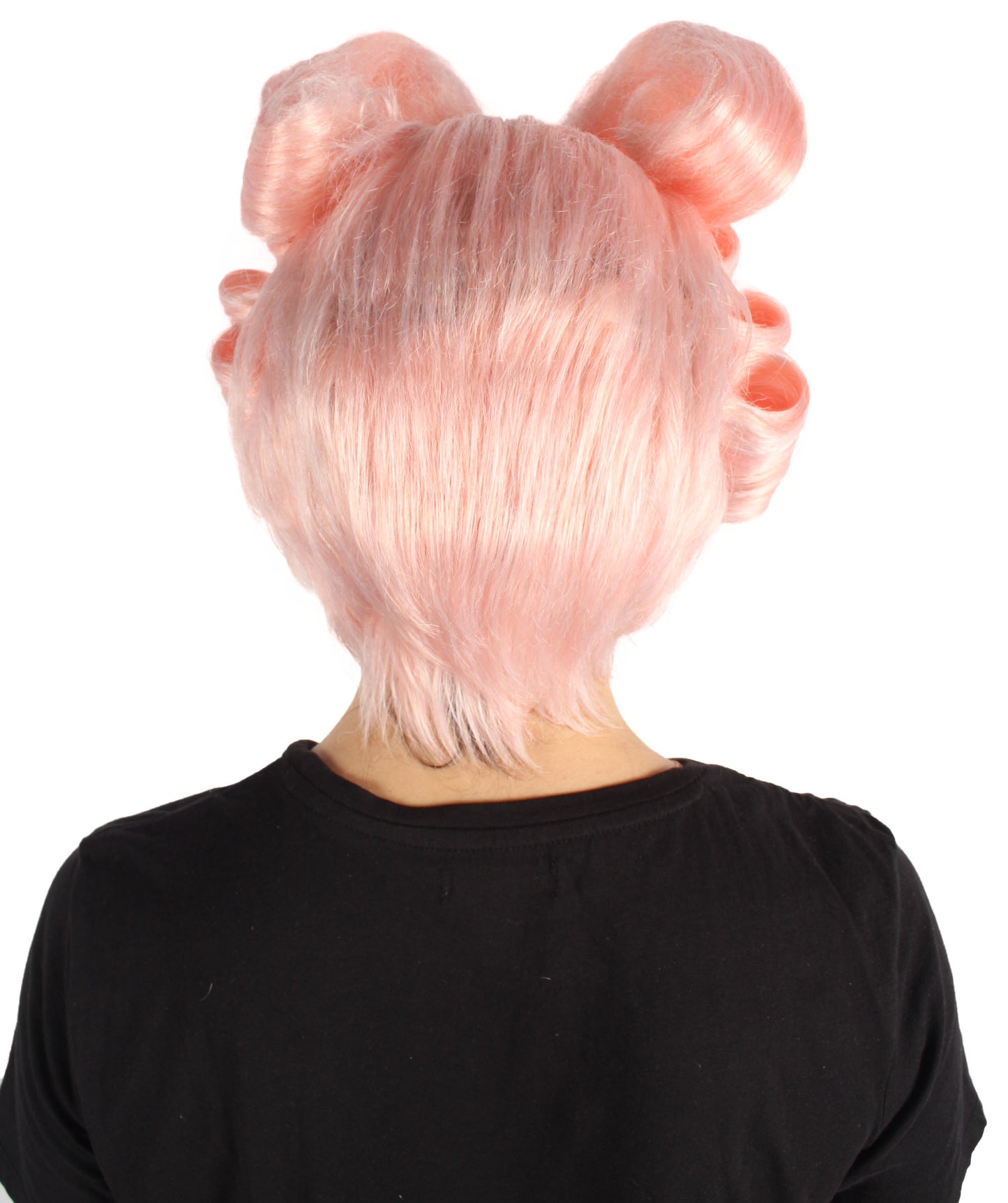 女性用 H-6276 ピンク ドラッグクイーン ウィッグ コスプレに最適 難燃性合成繊維