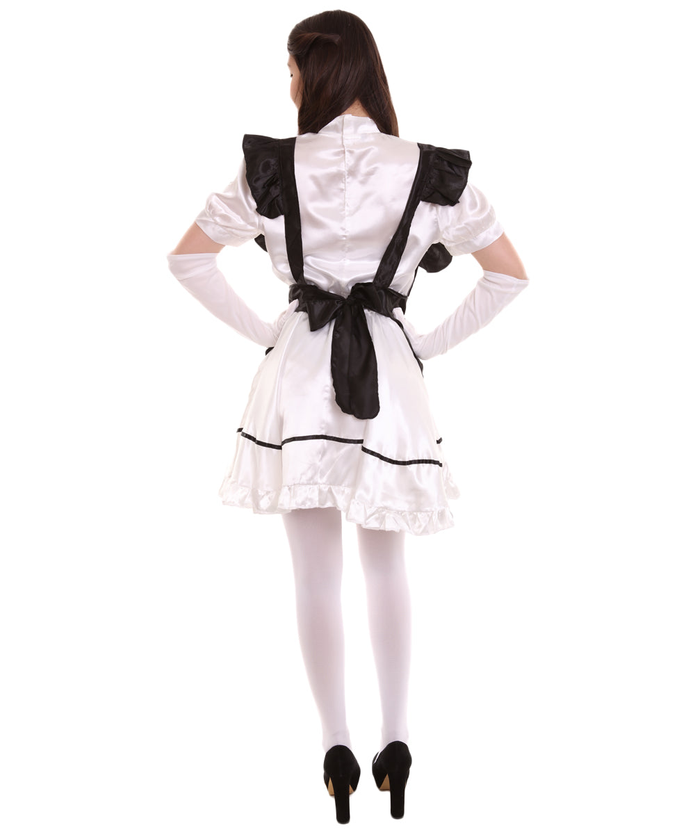 女性用 JCO-326 アニメ コスプレ フレンチメイド ファンシー ドレス ブラック コスプレ コスチューム