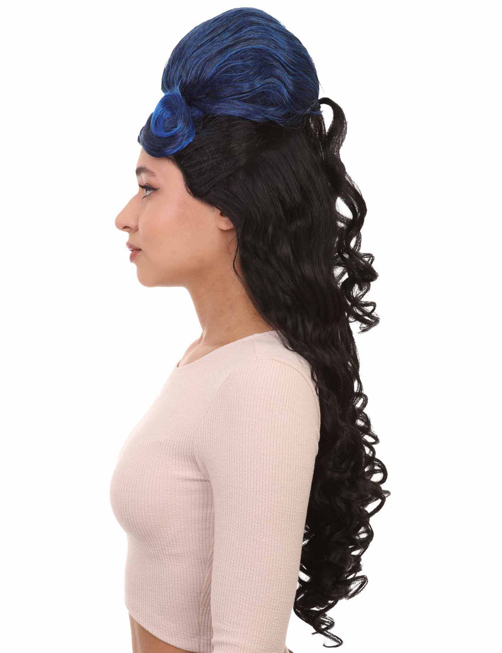 ルネッサンス レディ 女性用ウィッグ コレクション | ロングカーリーコロニアルコスプレハロウィンウィッグ | ウィッグ プレミアム通気性キャップレスキャップ H-405