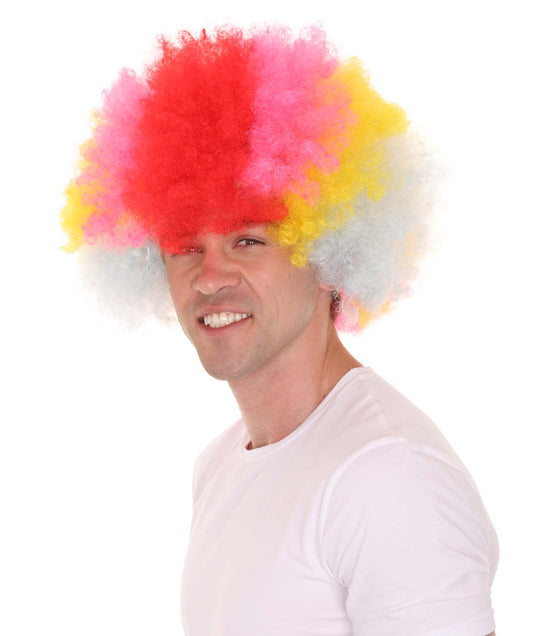 道化かつら スーパージャンボ・コスプレ・ハロウィンかつら 割増空気を通すCaplessなキャップH-452
