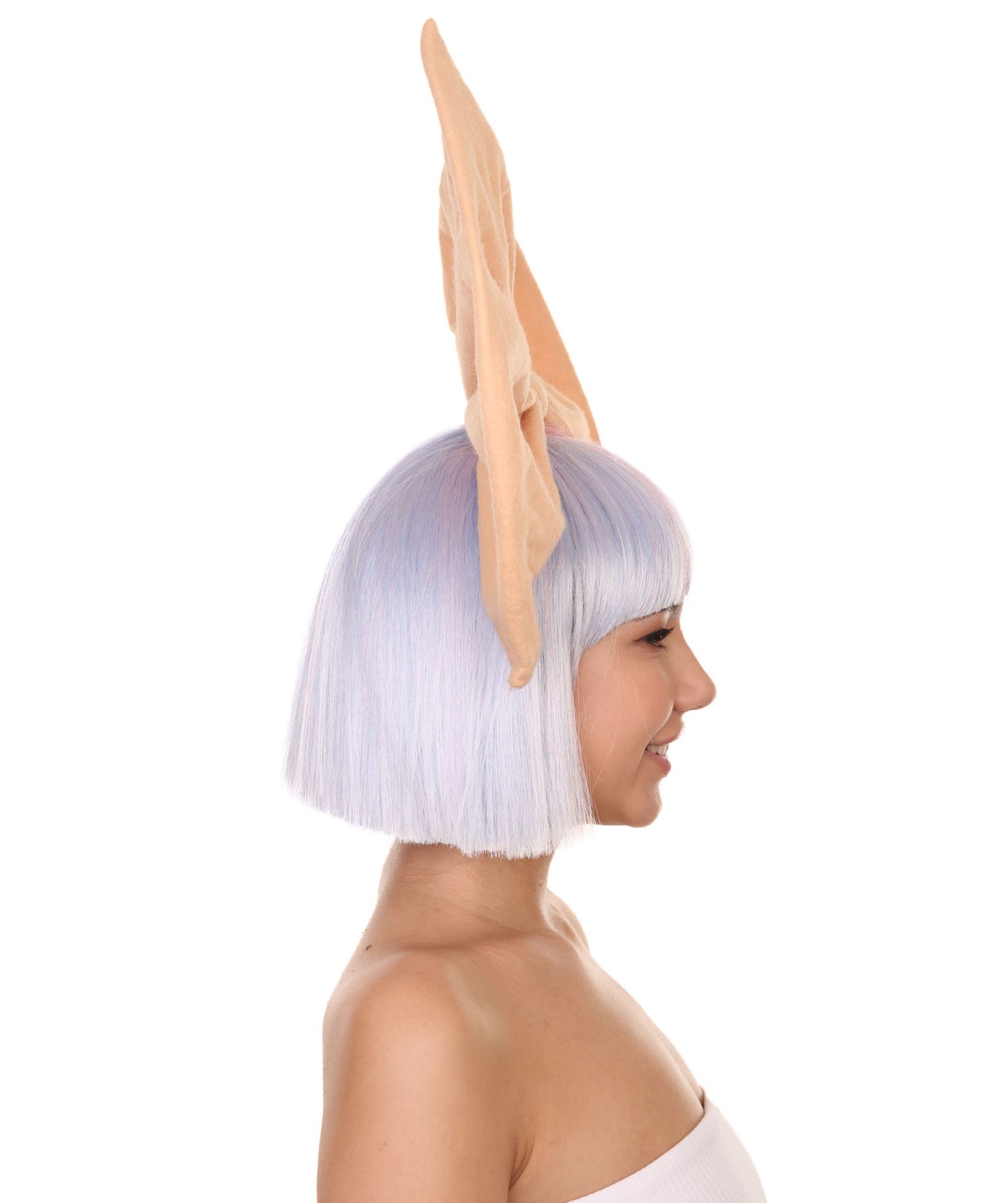 ハロウィンパーティープレミアムレディ H-5442 ショートレングス ハロウィンツートーングループシンガーウィッグ マルチカラー