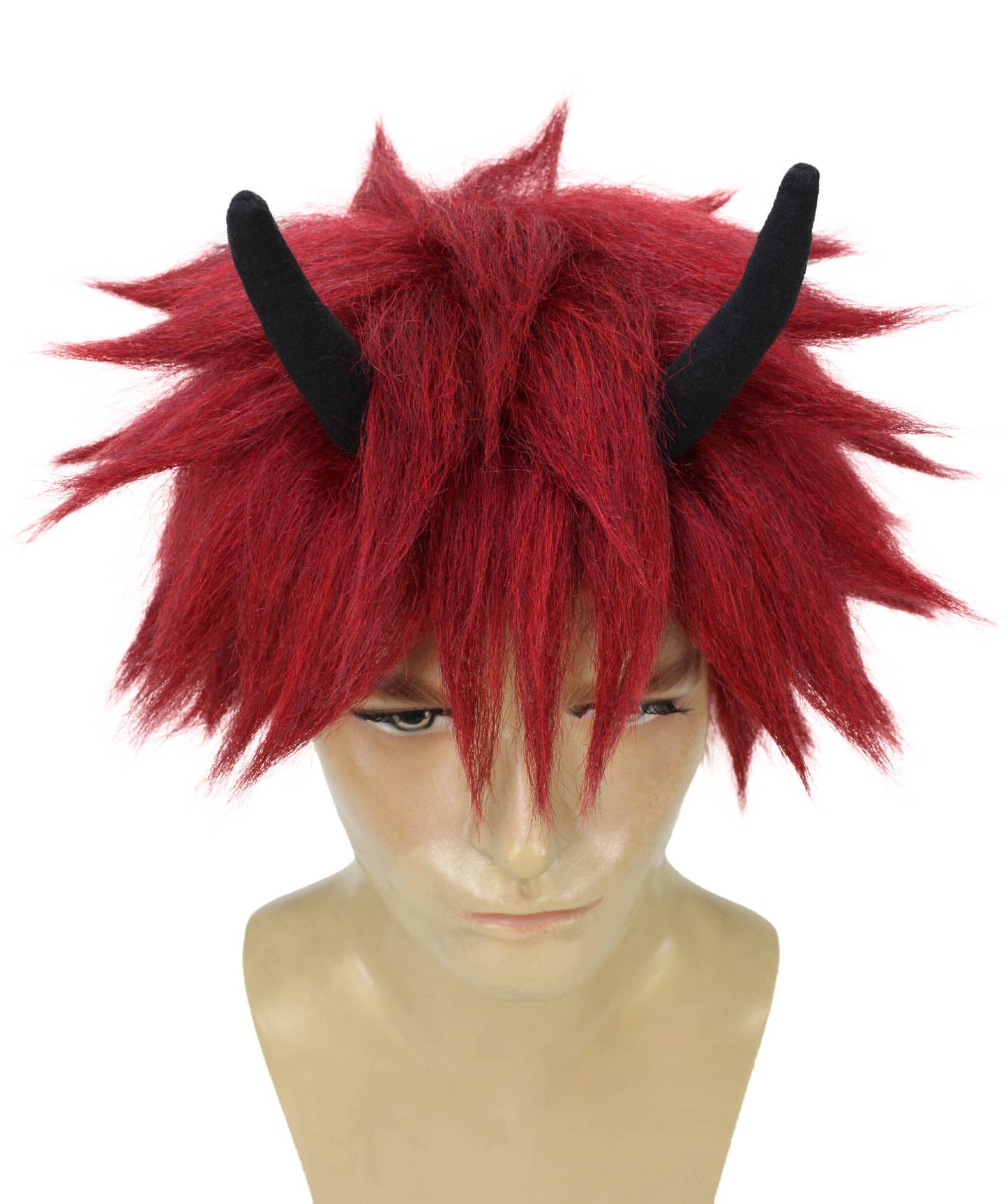 メンズ H-6096 日本剣士キャラクター アニメ コスプレウィッグ ハロウィンやコスプレに最適 難燃性合成繊維