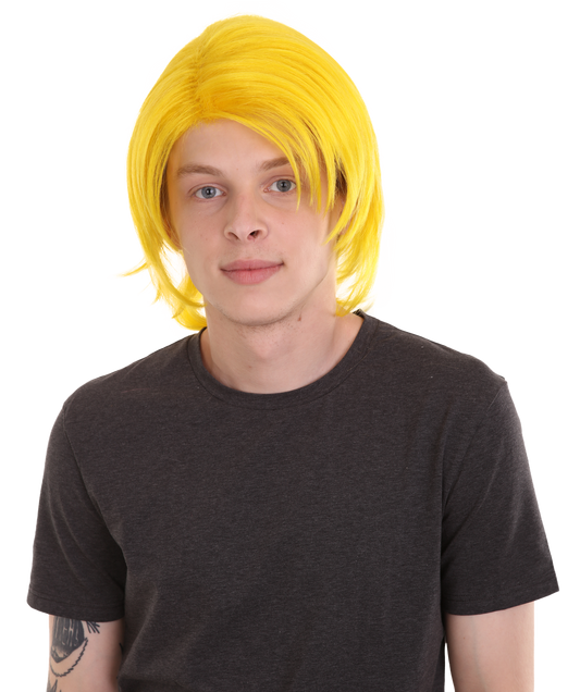 東京スタイル イエローウィッグ H-2314 コレクション アジアン コスプレ ハロウィン ウィッグ プレミアム 通気性のあるキャプレスキャップ