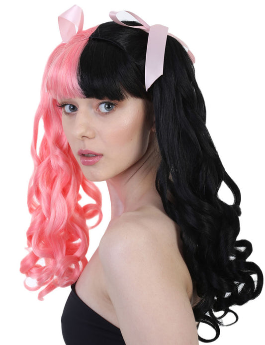 Wigs2you ハロウィンパーティープレミアムレディース H-1470 美しいルックを手に入れよう!独占!コスプレウィッグ メラニー ピンクリボンスタイル