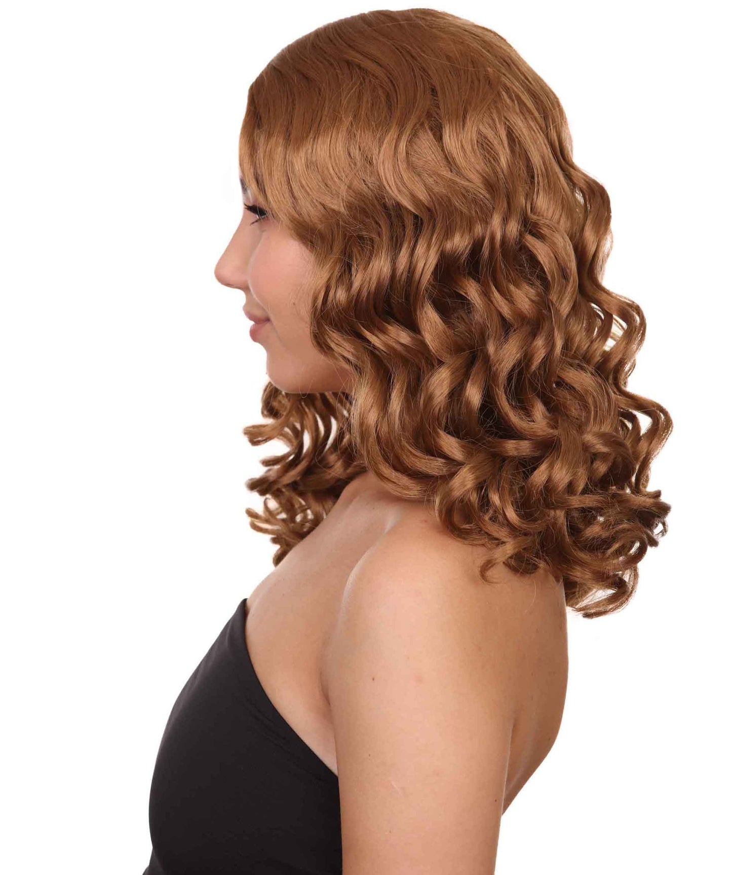 Wigs2you ハロウィンパーティープレミアムレディース H-1106 とても快適なアリスウィッグ 鏡の国のアリス Lt ブラウン色
