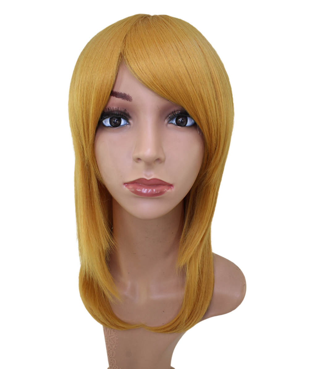 レディースファッション C-007 ミディアム C-グレー コスプレ ヒートスタイルウィッグ