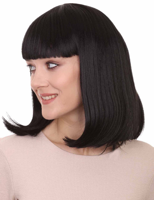 Wigs2you ハロウィン パーティー プレミアム レディース H-657 ブラック ボブ ウィッグ