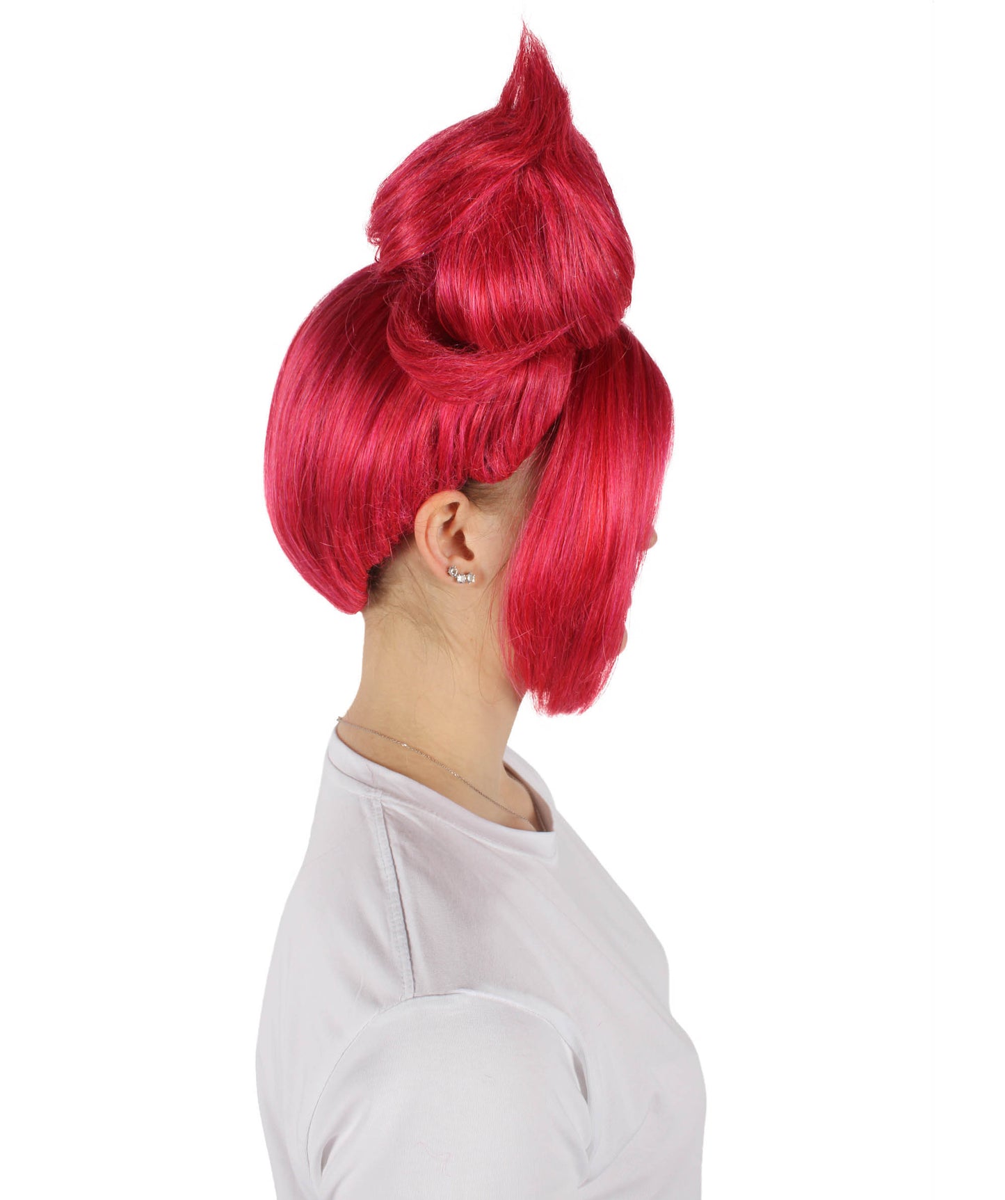 Wigs2you レンガ色ツイストポニーテールウィッグ H-6448 コスプレ&ハロウィンコスチュームウィッグ I プレミアム合成繊維 通気性キャップ付き