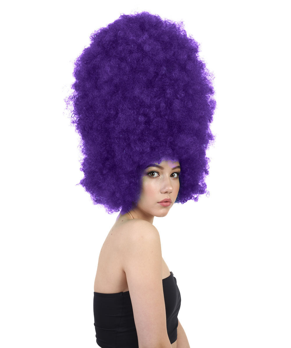 Wigs2you ハロウィンパーティ プレミアムレディース H-2011 着用しやすい 超巨大 バイオレット アフロウィッグ スタイルを大きくする