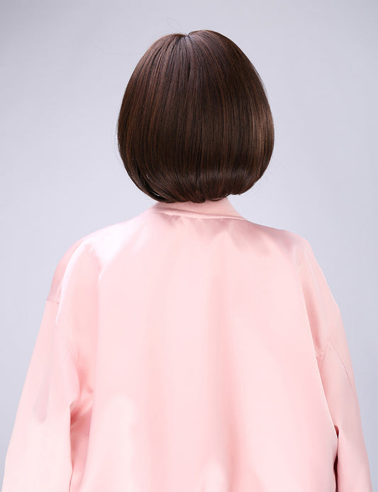 "ナチュラルウェーブショートボブ☆彡重めな雰囲気をお表現したい女性におススメ ウィッグネット付き♪W-420 "