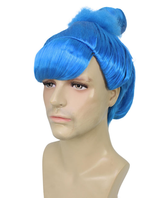 メンズ H-6174_9 ディッキー コスプレ ブルー ウィッグ ハロウィンに最適 難燃性合成繊維