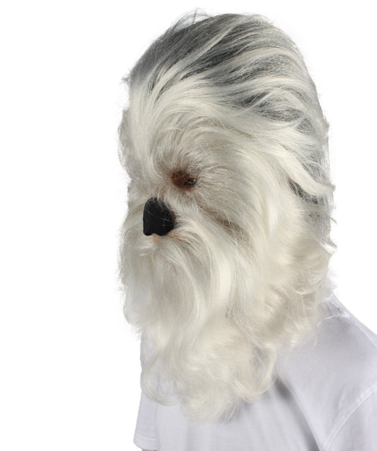 大人 男女兼用 毛深い戦士 エイプ軍の指導者 抵抗戦士 ホワイト コスプレウィッグ H-5138 ハロウィンに最適 通気性のある合成繊維