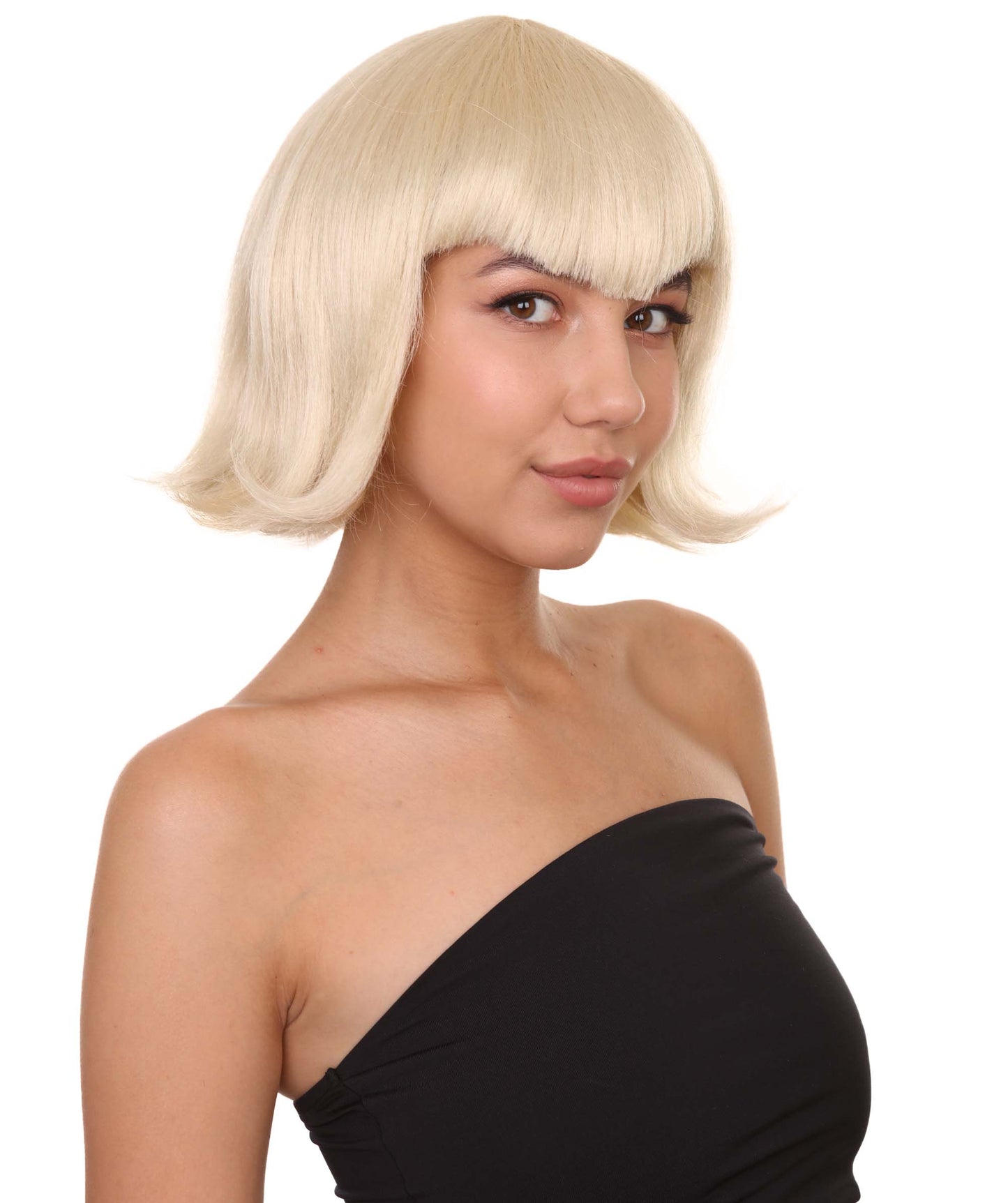 女性用ヴァンパイアウィッグ コスプレブロンドヴァンパイアウィッグ H-3467 プレミアム通気性のあるキャップレスキャップ