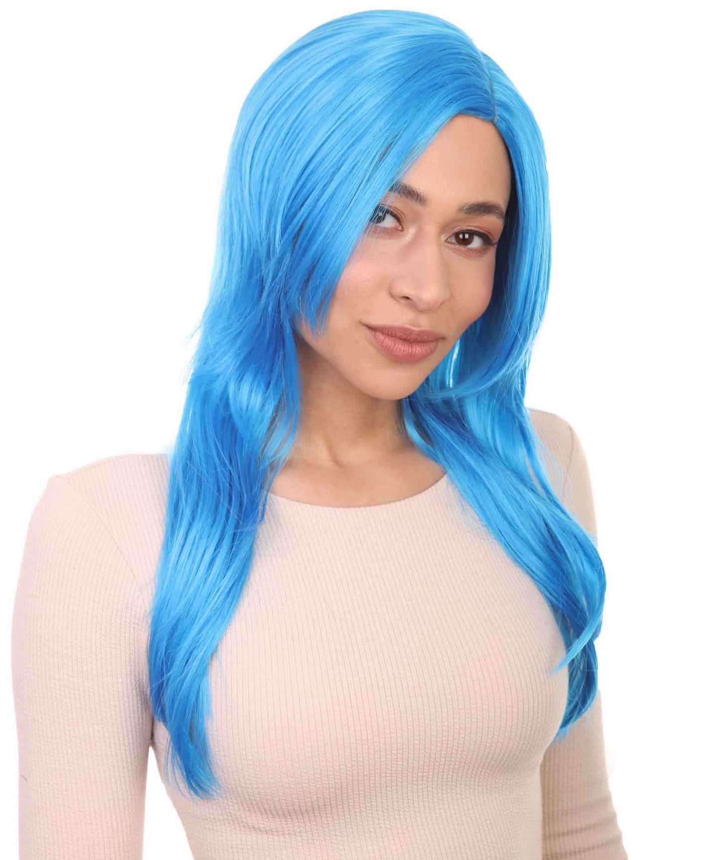 Wigs2you ハロウィンパーティープレミアム H-937 3レイヤーのパーティーガールウィッグ ロイヤルブルー色
