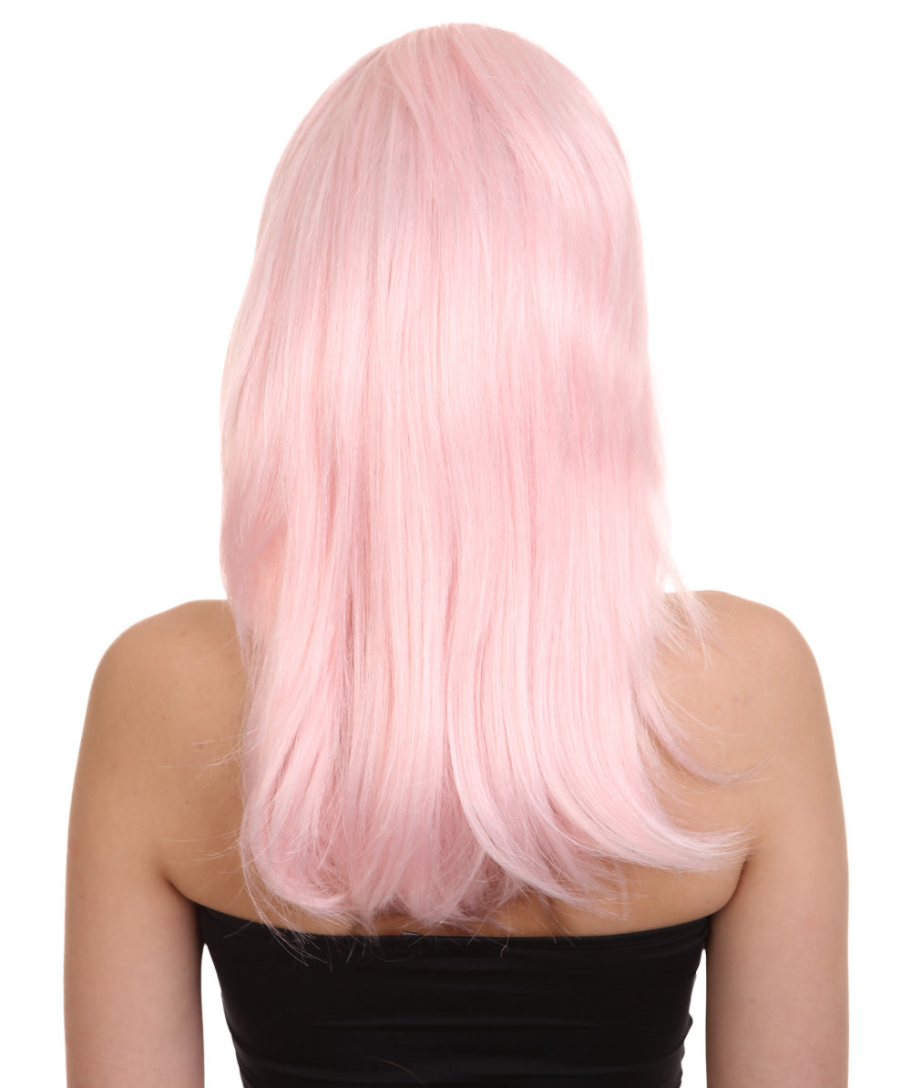 Wigs2youハロウィンパーティープレミアムレディースH-1989 美しい見た目のパステルピンクジェムウィッグ