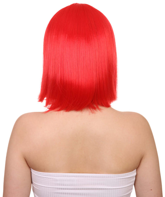 レディース 愛国的なスイスフラッグボブウィッグ H-3914 プレミアム 通気性の良い キャップレスキャップ