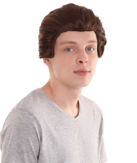 ハロウィンパーティー プレミアム H-2360 男性用 ショート ブラウン ウィッグ