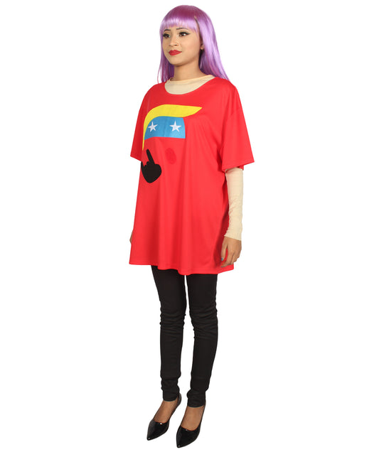 大人用女性の JCO-175_2 プレジデントロゴ レッド ハロウィンコスチューム