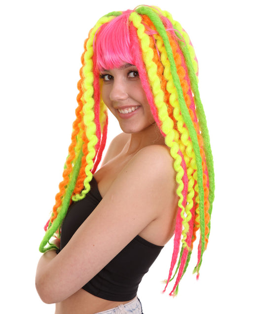 Wigs2youハロウィンパーティープレミアムレディースH-1992 美しい見た目のクレイジードリークラウンウィッグ