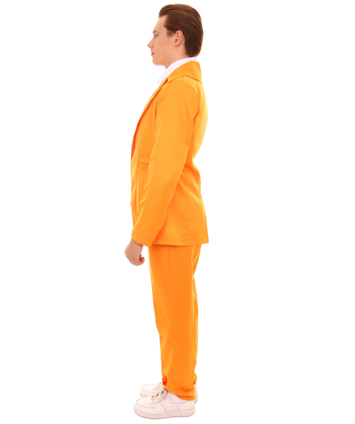 男性用 JCP-002_5 70'sロックスター スーツ コスチューム ディッキーとタイ付き プレミアム オレンジ ハロウィンコスチューム